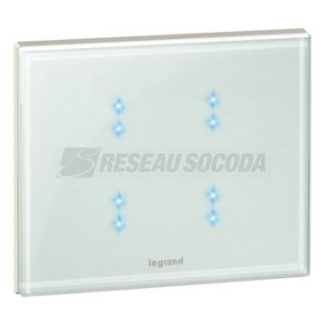  COMMANDE KNX TACTILE 2 M BLANC 