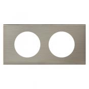  PLAQUE 2P INOX BROSSE 