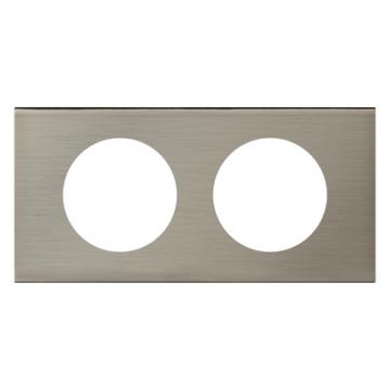  PLAQUE 2P INOX BROSSE 