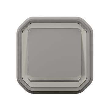  POUSSOIR NO LUM GRIS ENCASTRE 