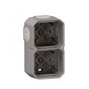  BOITIER 2P H/V GRIS 