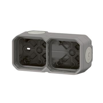  BOITIER 2P H/V GRIS 