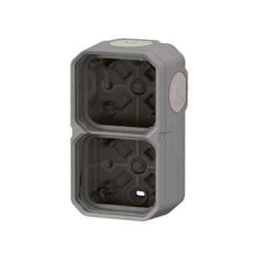  BOITIER 2P H/V GRIS 