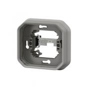  SUPPORT ENCASTRE 1 POSTE GRIS 