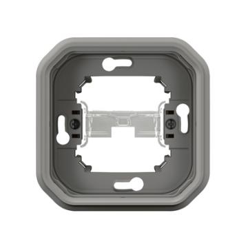  SUPPORT ENCASTRE 1 POSTE GRIS 