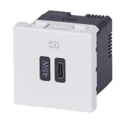  CHARG 2MOD USB C 45W PD BLANC 