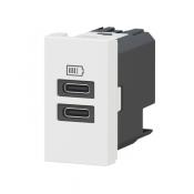  CHARG 1M 2USB C+C 15W BL 