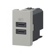  CHARG 1M 2USB C+C 15W ALU 