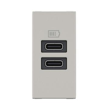  CHARG 1M 2USB C+C 15W ALU 