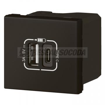  CHG USBX2 LINK TYPE A+C NOIR 