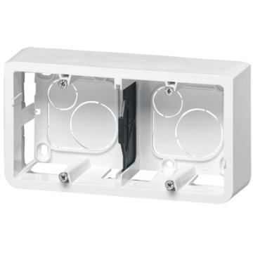  CADRE DOUBLE MOSAIC BLANC 