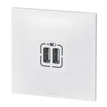  2USB CHARG 2M A+A 3A 15W BL 