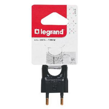  FICHE 2P 6A ANNEAU PLAST NOIR 