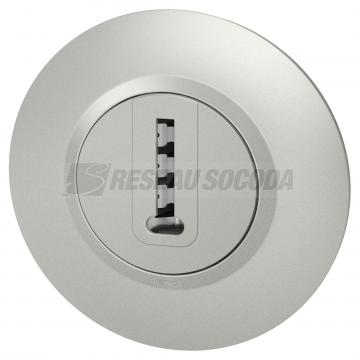  PRISE TEL EN T ALU DECO CPL 