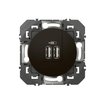  2USB CHARG A+A 3A  BLACK C. 