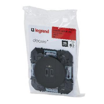 CHARG 2USB C+C  3A 15W NOIR C. 