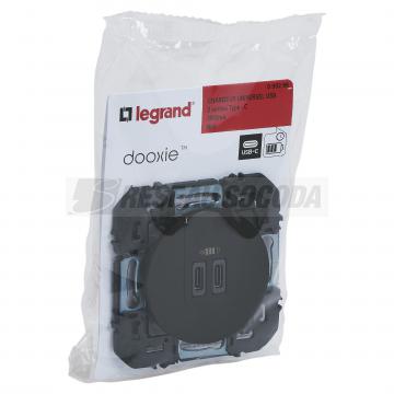  CHARG 2USB C+C  3A 15W NOIR C. 