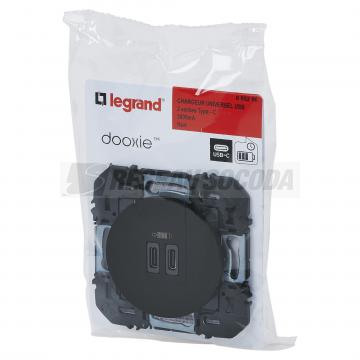  CHARG 2USB C+C  3A 15W NOIR C. 