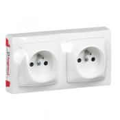  2X2P+T PRECABLEES F/B BLANC 