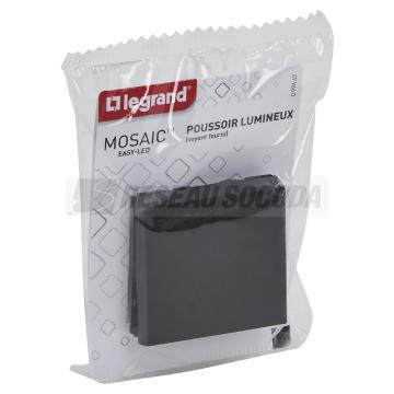  POUSSOIR LUM 2MOD COMPO NOIR 
