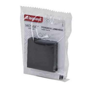  POUSSOIR LUM 2MOD COMPO NOIR 
