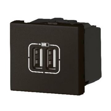  2USB AA 3A 2MOD COMPO NOIR 
