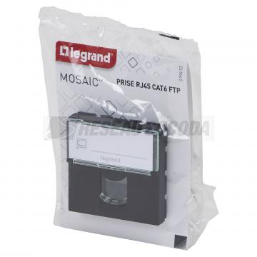  RJ45 CAT6FTP 2MOD COMPO NOIR 