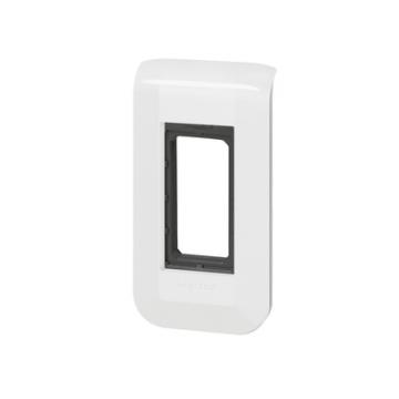  SUPPORT + PLAQUE 1 MOD BLANC 