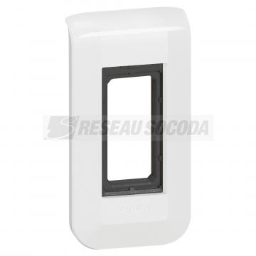  SUPPORT + PLAQUE 1 MOD BLANC 