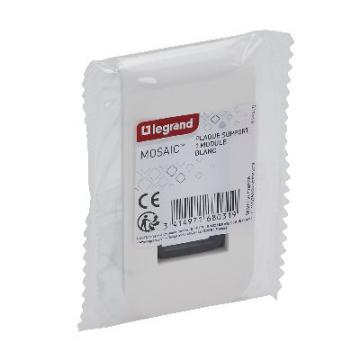  SUPPORT + PLAQUE 1 MOD BLANC 