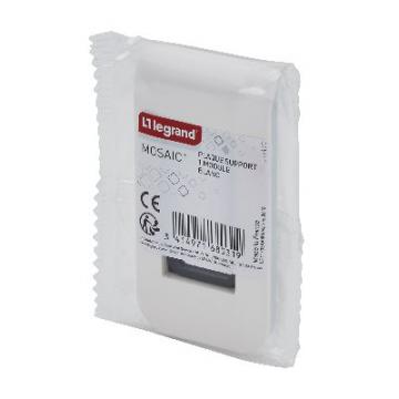  SUPPORT + PLAQUE 1 MOD BLANC 