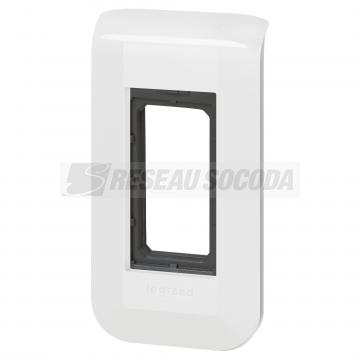  SUPPORT + PLAQUE 1 MOD BLANC 