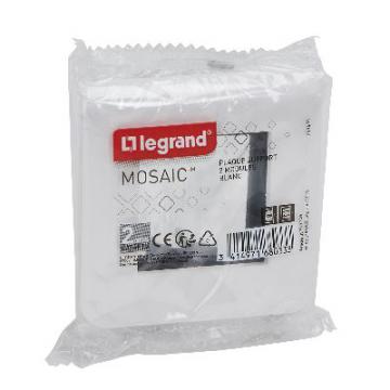  SUPPORT G+PLAQUE 2 MOD BLANC 