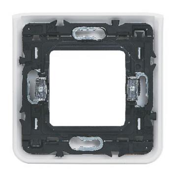  SUPPORT G+PLAQUE 2 MOD BLANC 
