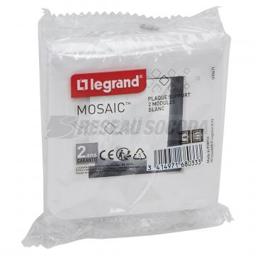  SUPPORT G+PLAQUE 2 MOD BLANC 