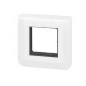  SUPPORT V+PLAQUE 2 MOD BLANC 