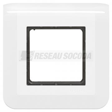  SUPPORT V+PLAQUE 2 MOD BLANC 
