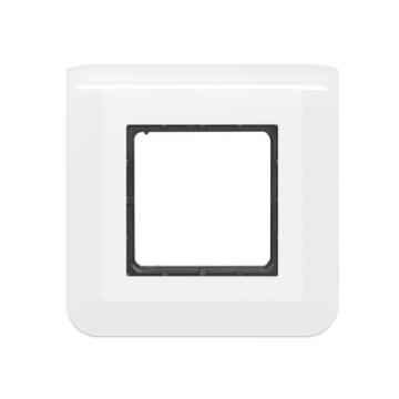  SUPPORT V+PLAQUE 2 MOD BLANC 