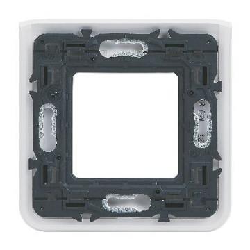  SUPPORT V+PLAQUE 2 MOD BLANC 
