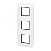  SUPPORT+PLAQUE 3X2MOD V BLANC 