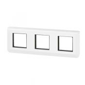  SUPPORT+PLAQUE 3X2MOD H BLANC 