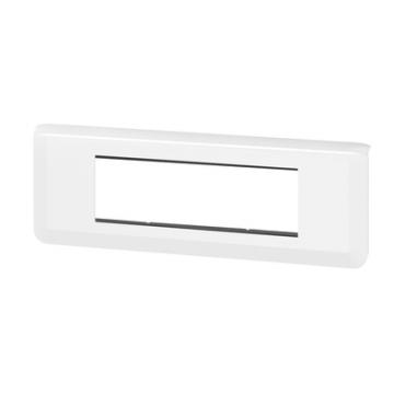  SUPPORT+PLAQUE 6 MOD H BLANC 