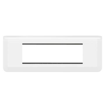  SUPPORT+PLAQUE 6 MOD H BLANC 