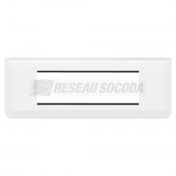  SUPPORT+PLAQUE 6 MOD H BLANC 