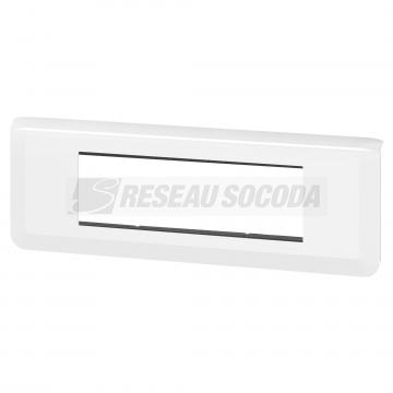  SUPPORT+PLAQUE 6 MOD H BLANC 