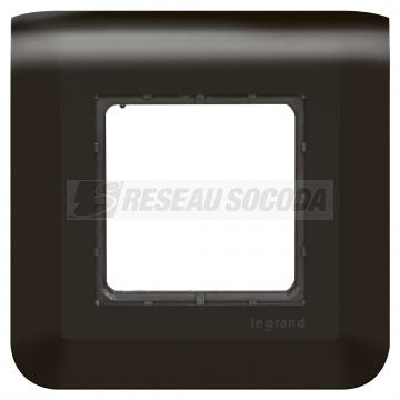  SUPPORT V+PLAQUE 2 MOD NOIR 