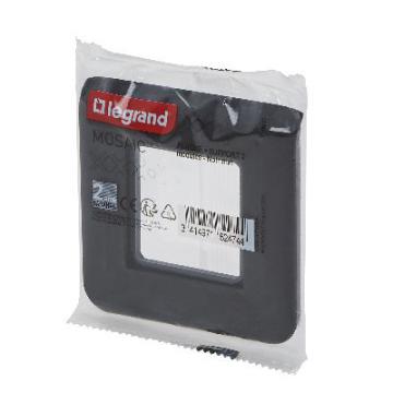  SUPPORT V+PLAQUE 2 MOD NOIR 