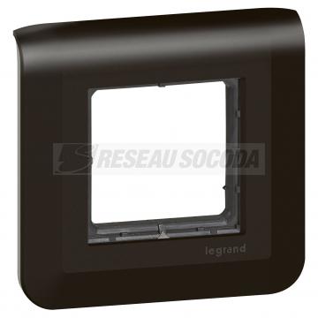  SUPPORT V+PLAQUE 2 MOD NOIR 