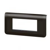  SUPPORT+PLAQUE 4 MOD H NOIR 
