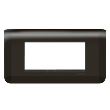  SUPPORT+PLAQUE 4 MOD H NOIR 